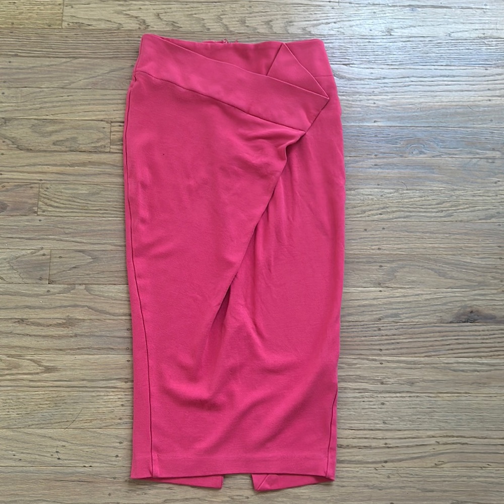 asos midi pink skirt